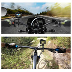 PULUZ 360 度旋轉自行車鋁合金把手轉接座，附螺絲，適用於 GoPro、Insta360、DJI 及其他運動相機，把手轉接座 2