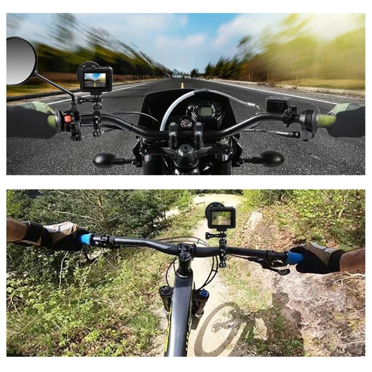 PULUZ 360 度旋轉自行車鋁合金把手轉接座，附螺絲，適用於 GoPro、Insta360、DJI 及其他運動相機，把手轉接座 2