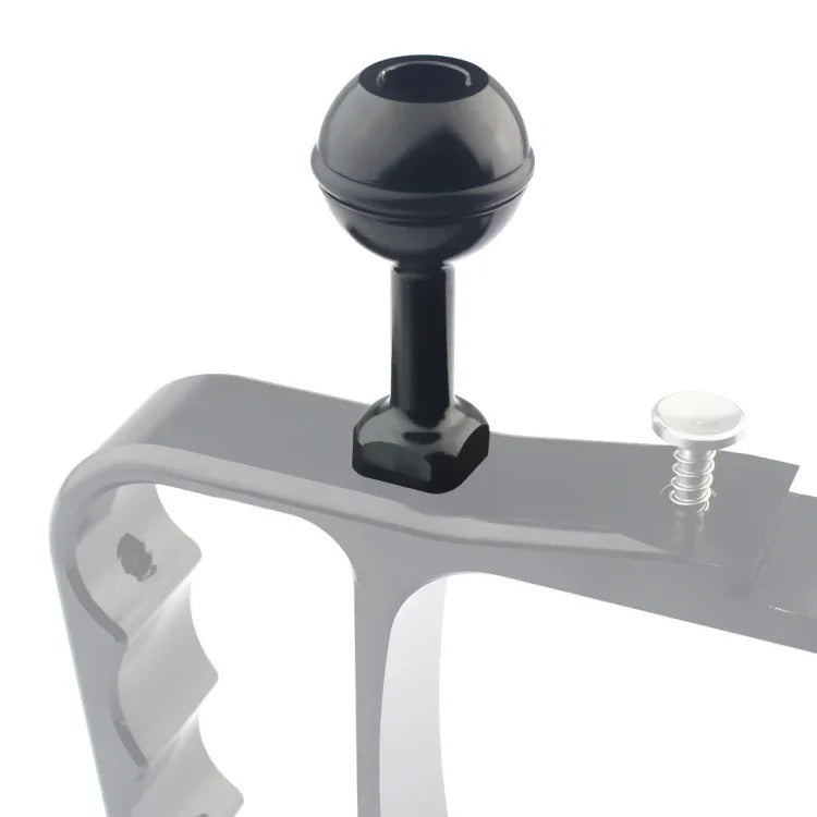 PULUZ 1/4 吋螺絲鋁合金球形轉接座，適用於 GoPro、Insta360、DJI 及其他運動相機，直徑：2.5cm，1/4 吋螺絲（黑色）、1/4 吋螺絲（藍色）
