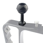 PULUZ 1/4 吋螺絲鋁合金球形轉接座，適用於 GoPro、Insta360、DJI 及其他運動相機，直徑：2.5cm，1/4 吋螺絲（黑色）、1/4 吋螺絲（藍色）