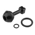 PULUZ 1/4 吋螺絲鋁合金球形轉接座，適用於 GoPro、Insta360、DJI 及其他運動相機，直徑：2.5cm，1/4 吋螺絲（黑色）、1/4 吋螺絲（藍色）