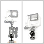 PULUZ CNC 鋁合金球頭轉接座，適用 GoPro、Insta360、DJI 及其他運動相機，直徑：2.5cm，CNC 鋁合金（黑色）