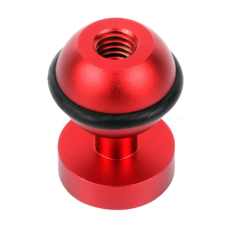 PULUZ CNC 鋁合金球頭轉接座，適用 GoPro、Insta360、DJI 及其他運動相機，直徑：2.5cm，CNC 鋁合金（黑色）