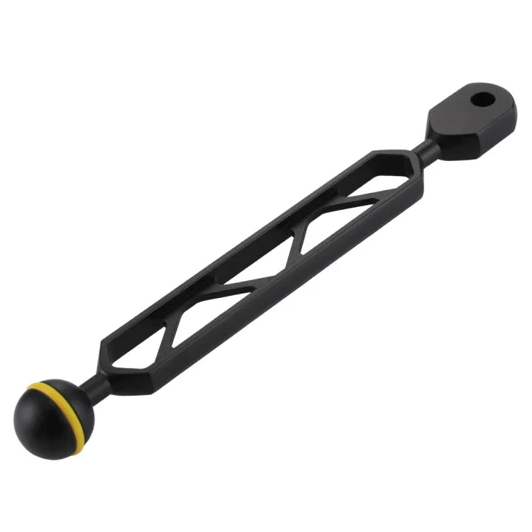 PULUZ 8 inch 20.3cm Aluminum Alloy Ball Arm for Underwater Torch / Video Light, Ball Diameter: 2.5cm, 8 inch Single Ball