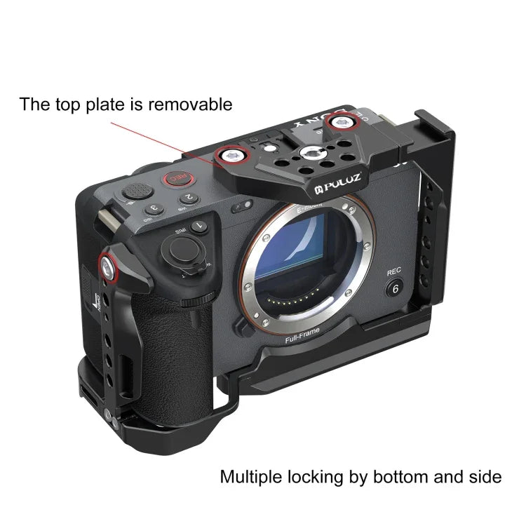 For Sony ILME-FX30 / FX3 PULUZ Metal Camera Cage Stabilizer Rig with NOTA Slider, For Sony ILME-FX30 / FX3
