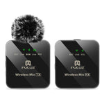 PULUZ 1 發射 + 1 接收無線領夾麥克風，1 發射 + 1 接收