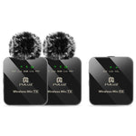 PULUZ 2 發射 + 1 接收無線領夾麥克風，2 發射 + 1 接收
