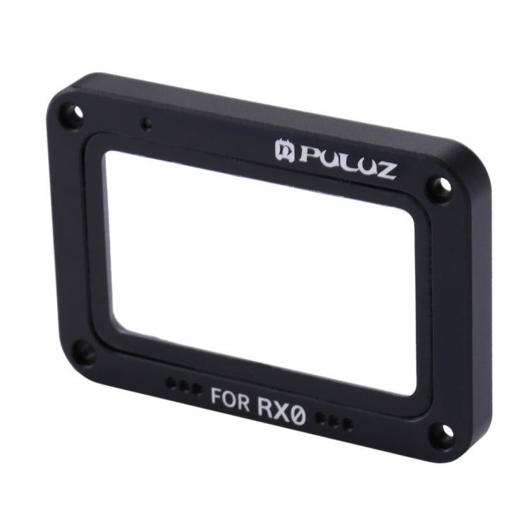 PULUZ 鋁合金火焰+鋼化玻璃鏡頭保護貼，適用 Sony RX0 / RX0 II，附螺絲及螺絲起子，前火焰紅