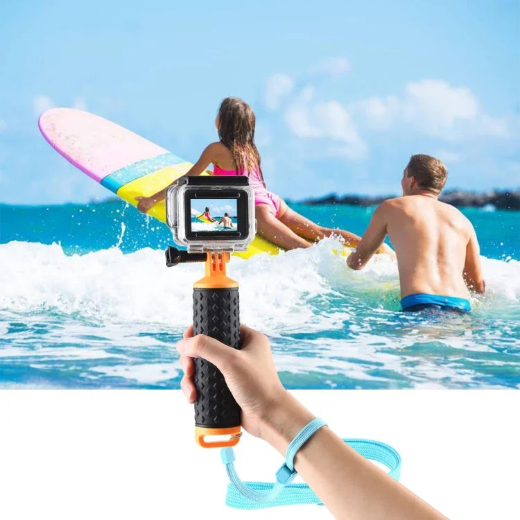 PULUZ 浮動手柄手握浮力桿帶繩，適用於 GoPro HERO10 Black / HERO9 Black / HERO8 Black / HERO7 /6 /5 /5 Session /4 Session /4 /3+ /3 /2 /1，Xiaoyi 及其他運動相機，浮動手握