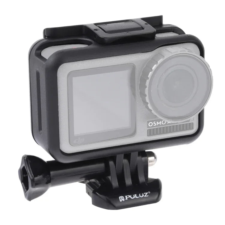 PULUZ 標準邊框 ABS 保護籠，適用於 DJI Osmo Action，帶扣基本安裝座及螺絲，ABS