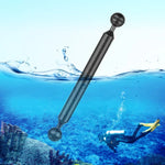 PULUZ 9 吋 23 公分長 20.8mm 直徑雙球碳纖維浮動臂，球徑：25mm，9 吋黑色