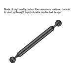 PULUZ 9 吋 23 公分長 20.8mm 直徑雙球碳纖維浮動臂，球徑：25mm，9 吋黑色
