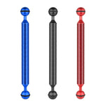 PULUZ 9 吋 23 公分長 20.8mm 直徑雙球碳纖維浮動臂，球徑：25mm，9 吋黑色