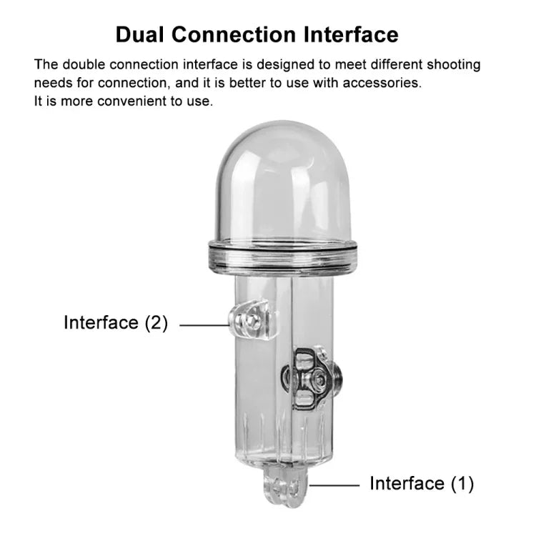PULUZ 60 米水下防水外殼潛水殼蓋，適用於 DJI Osmo Pocket