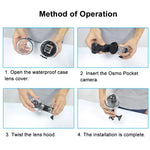 PULUZ 60 米水下防水外殼潛水殼蓋，適用於 DJI Osmo Pocket