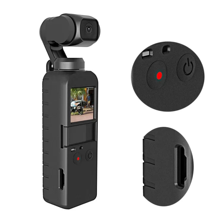 PULUZ 2 合 1 鑽石紋矽膠保護套組，適用於 DJI OSMO Pocket，適用於 DJI OSMO Pocket