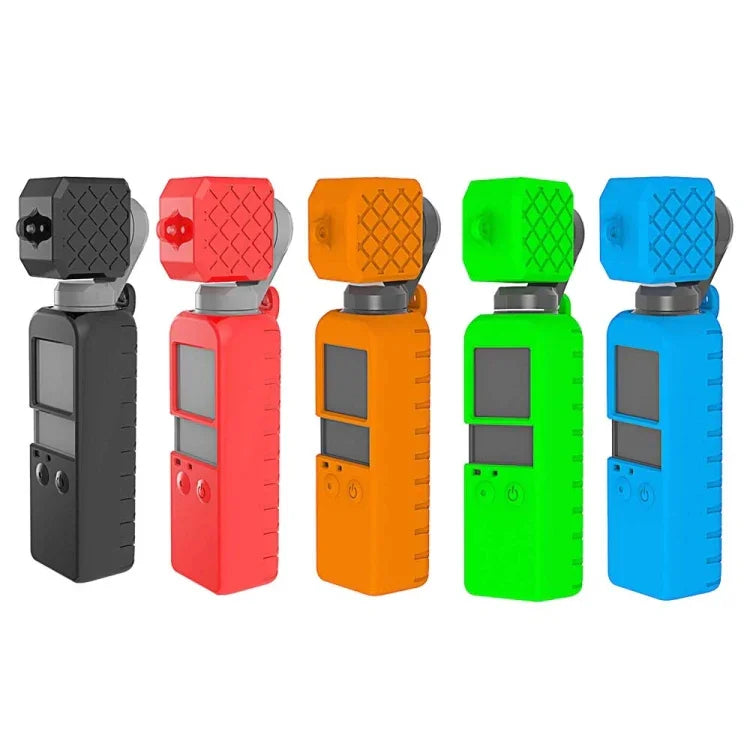 PULUZ 2 合 1 鑽石紋矽膠保護套組，適用於 DJI OSMO Pocket，適用於 DJI OSMO Pocket