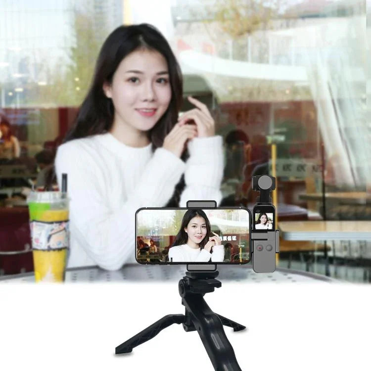 PULUZ 智慧型手機固定夾 1/4 吋支架 適用於 DJI OSMO Pocket / Pocket 2, 固定夾