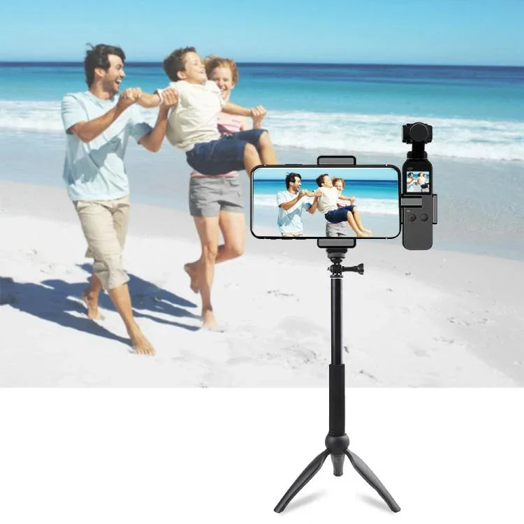 PULUZ 智慧型手機固定夾 1/4 吋支架 適用於 DJI OSMO Pocket / Pocket 2, 固定夾