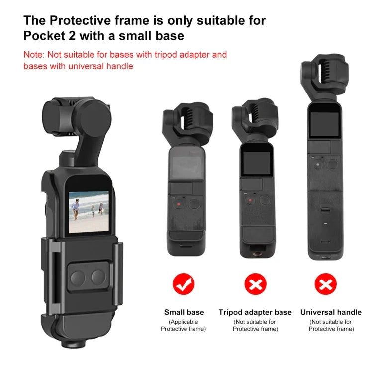 PULUZ DJI OSMO Pocket / Pocket 2 保護殼支架框架，適用於 DJI OSMO Pocket