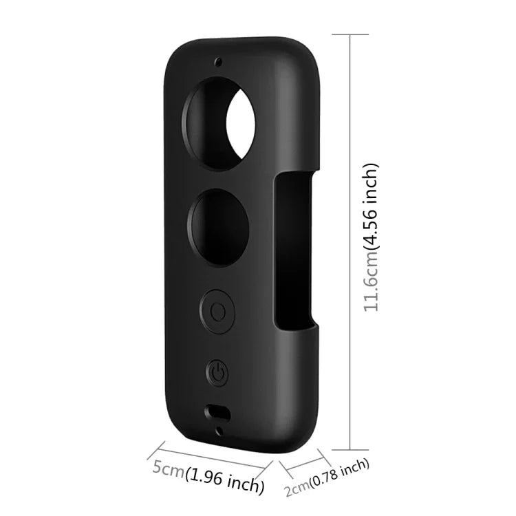 PULUZ 矽膠保護套帶鏡頭蓋，適用於 Insta360 ONE X，適用於 Insta360 ONE X（黑色），適用於 Insta360 ONE X（紅色）