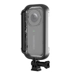 PULUZ 30米水下防水保護殼，適用於 Insta360 ONE X，帶扣環基本安裝座和螺絲，適用於 Insta360 ONE X