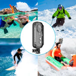 PULUZ 30米水下防水保護殼，適用於 Insta360 ONE X，帶扣環基本安裝座和螺絲，適用於 Insta360 ONE X