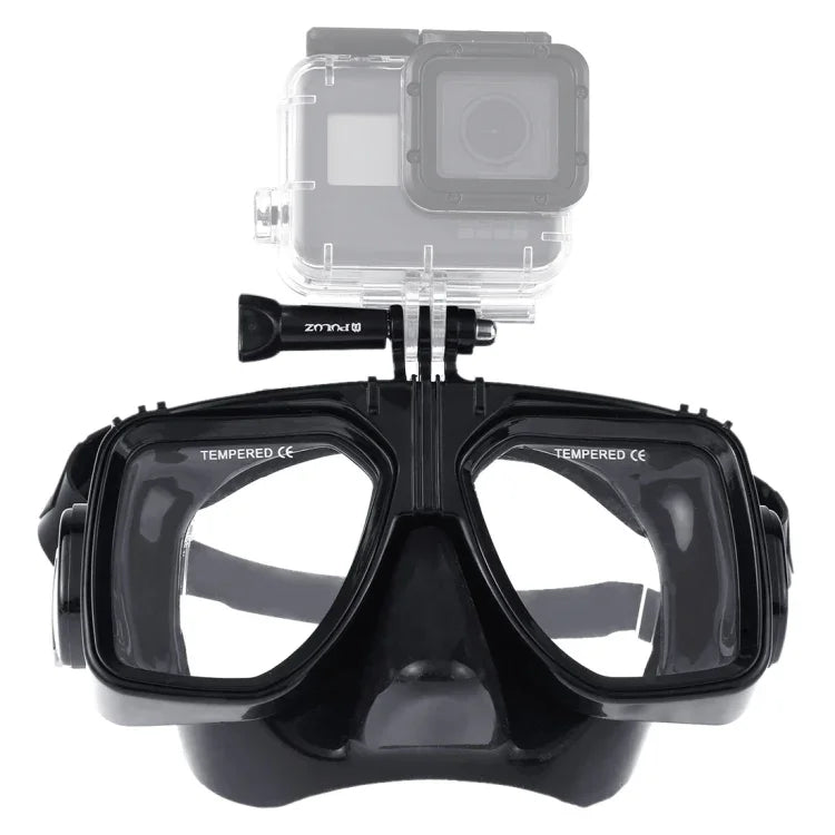 PULUZ 水上運動潛水裝備 潛水面罩 游泳眼鏡，適用於 GoPro、Insta360、DJI 及其他運動相機