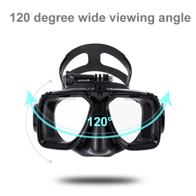 PULUZ 水上運動潛水裝備 潛水面罩 游泳眼鏡，適用於 GoPro、Insta360、DJI 及其他運動相機