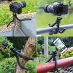 PULUZ 迷你章魚柔性三腳架支架，帶球形雲台，適用於單眼相機、GoPro、手機，尺寸：30cmx5cm，30cm 三腳架