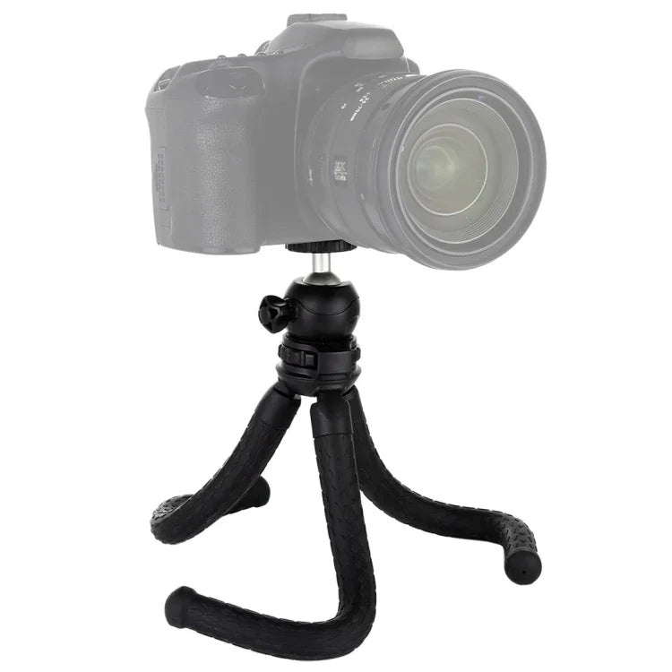 PULUZ 迷你章魚柔性三腳架支架，帶球形雲台，適用於單眼相機、GoPro、手機，尺寸：30cmx5cm，30cm 三腳架
