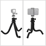 PULUZ 迷你章魚柔性三腳架支架，帶球形雲台，適用於單眼相機、GoPro、手機，尺寸：30cmx5cm，30cm 三腳架