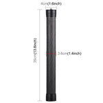 PULUZ 碳纖維延長獨腳架桿，適用於 DJI / MOZA / Feiyu V2 / Zhiyun G5 / SPG 穩定器，長度：35cm，35cm