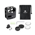 PULUZ 外殼 CNC 鋁合金保護籠，適用於 GoPro Max，鋁合金保護籠