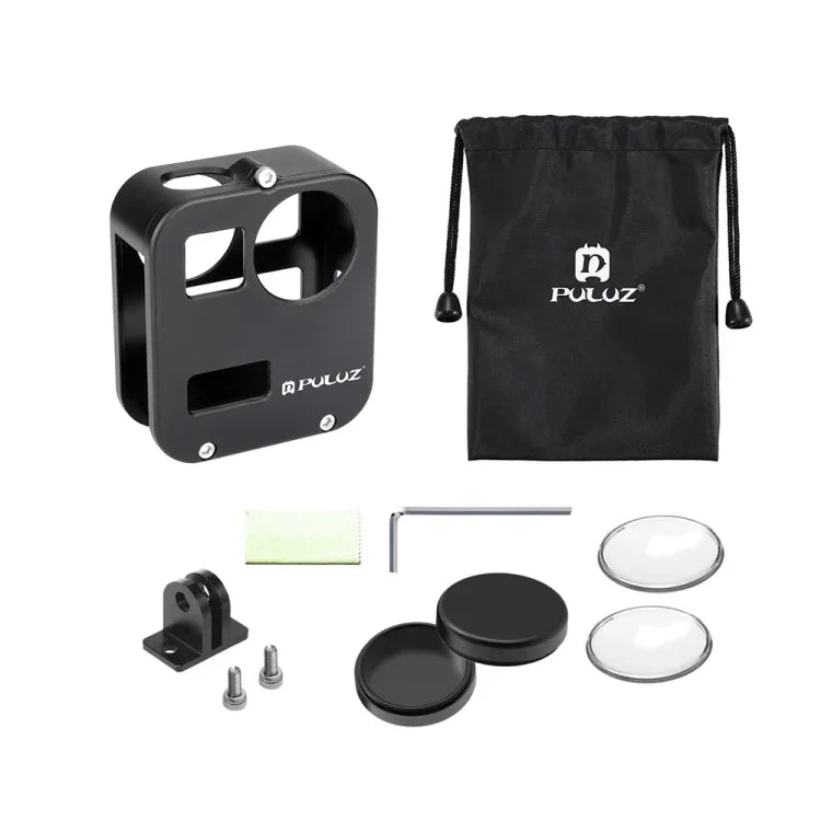 PULUZ 外殼 CNC 鋁合金保護籠，適用於 GoPro Max，鋁合金保護籠