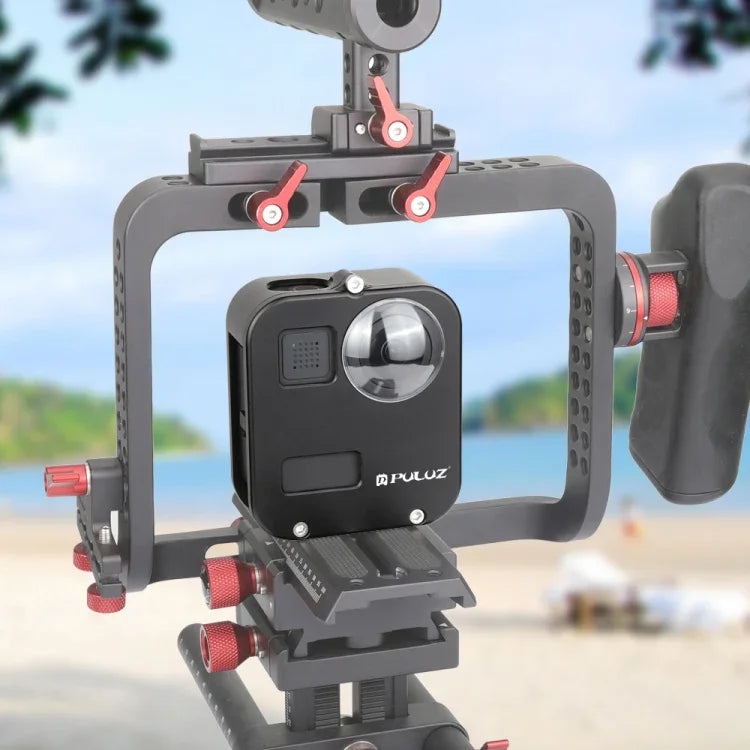 PULUZ 外殼 CNC 鋁合金保護籠，適用於 GoPro Max，鋁合金保護籠