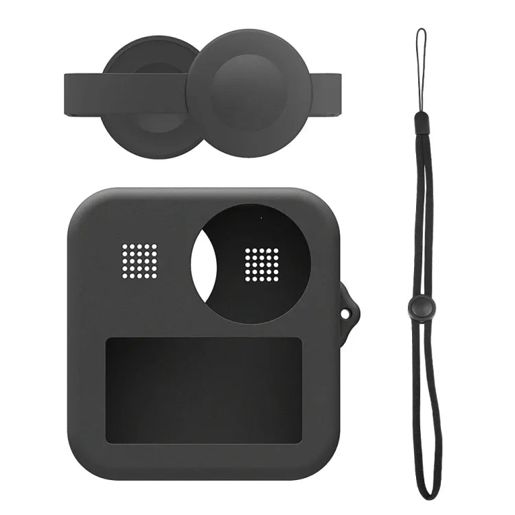 PULUZ GoPro Max 雙鏡頭蓋盒 + 機身矽膠保護套，矽膠套