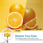 PULUZ 11.8 吋 30cm USB 3 模式 可調光雙色溫 LED 曲面柔光燈環 直播自拍攝影視頻燈，附手機夾，11.8 吋