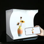 PULUZ 30cm摺疊便攜環形燈板攝影照明棚拍帳篷套裝，含6色背景布（黑、白、黃、紅、綠、藍），展開尺寸：31cm x 31cm x 32cm，30cm帳篷