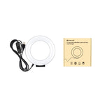 PULUZ 4.7 吋 12cm 曲面 USB 白光 LED 環形自拍美顏直播攝影視頻燈，4.7 吋