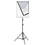 PULUZ 50x70cm 攝影棚柔光箱 + 2米三腳架安裝座 + 單顆 220V E27 30W 5700K 白光 LED 燈泡攝影套件，單燈 EU 插頭，單燈 US 插頭