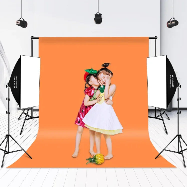 PULUZ 50x70cm 攝影棚柔光箱 + 2米三腳架安裝座 + 單顆 220V E27 30W 5700K 白光 LED 燈泡攝影套件，單燈 EU 插頭，單燈 US 插頭
