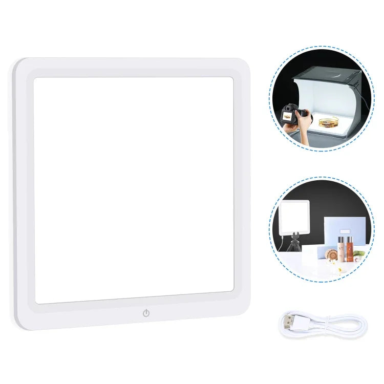 PULUZ 20cm LED 無影光板，適用於攝影棚箱，20cm 無影光