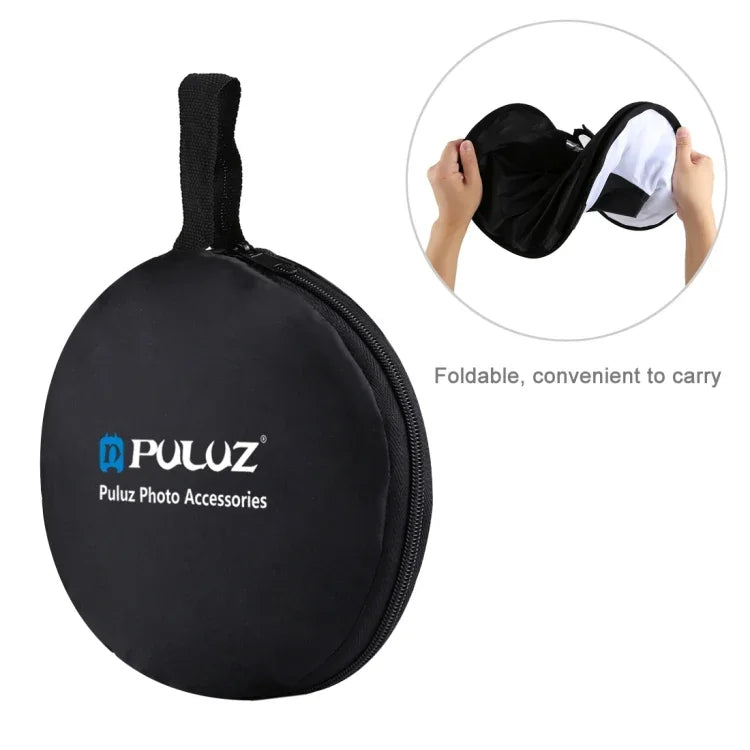 PULUZ 45cm 圓形微距與人像柔光箱 SpeedLite 閃光燈可折疊擴散罩，45cm 圓形