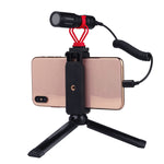 PULUZ 3.5mm TRRS 公轉 8 針公直播麥克風音頻轉接彈簧線，適用 iPhone，線長可伸展至 100cm，3.5mm 公轉 8 針