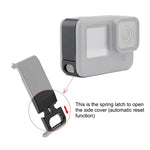 PULUZ GoPro HERO13 Black /12 Black /11 Black /10 Black /9 Black 金屬電池側接口蓋，金屬塑料側蓋