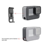 PULUZ GoPro HERO13 Black /12 Black /11 Black /10 Black /9 Black 金屬電池側接口蓋，金屬塑料側蓋