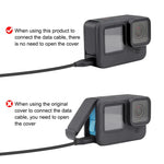 PULUZ GoPro HERO13 Black /12 Black /11 Black /10 Black /9 Black 金屬電池側接口蓋，金屬塑料側蓋
