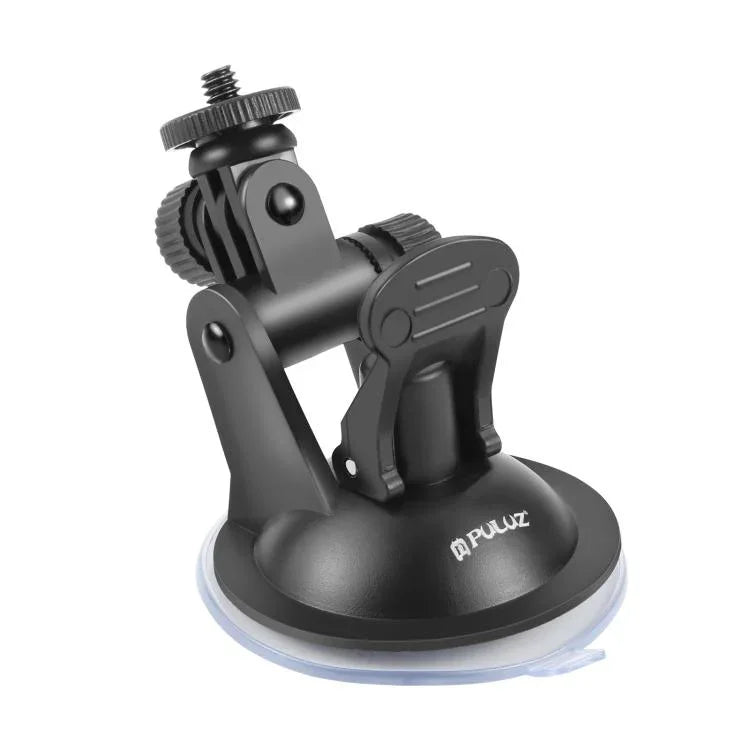PULUZ 車用吸盤支架，附螺絲及三腳架安裝轉接座與收納袋，適用 GoPro、Insta360、DJI 及其他運動相機，吸盤支架