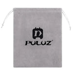 PULUZ 配有固定繩的收納袋，適用於 GoPro、Insta360、DJI 及其他運動相機配件，法蘭絨袋，尺寸：24.5cm x 20.5cm，尼龍網袋，尺寸：21.5cm x 15.5cm